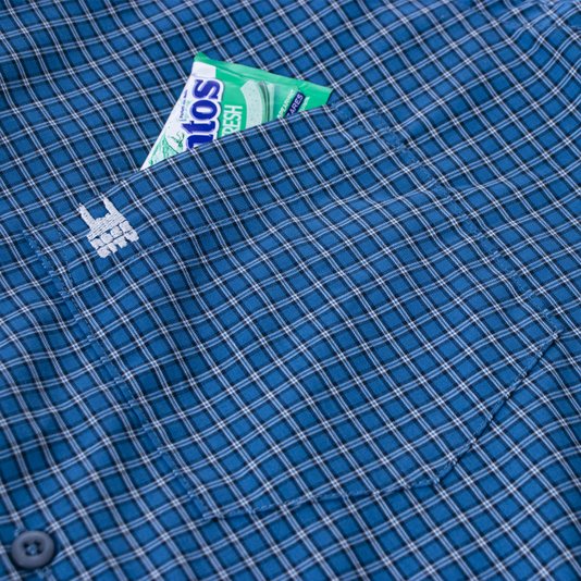 Camisa Rock City Basic Xadrez Azul