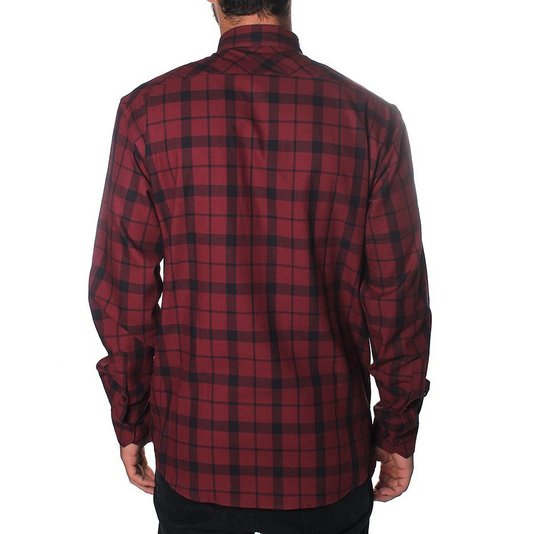 Camisa Rock City Flanela Xadrez II  Vermelho