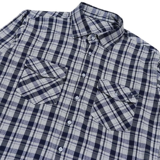 Camisa Rock City Taos Flanela M/L Xadrez Azul