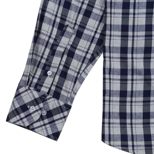 Camisa Rock City Taos Flanela M/L Xadrez Azul