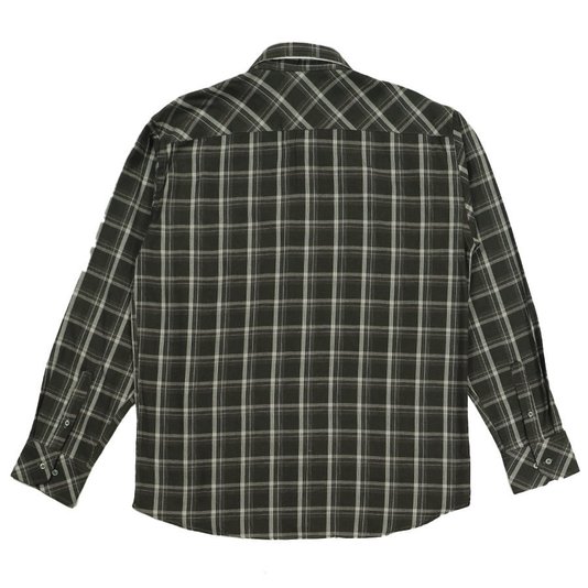 Camisa Rock City Taos Flanela M/L Xadrez Verde Militar