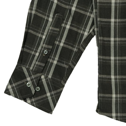 Camisa Rock City Taos Flanela M/L Xadrez Verde Militar
