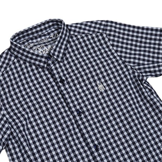 Camisa Rock City Xadrez 2020 Infantil Azul Marinho