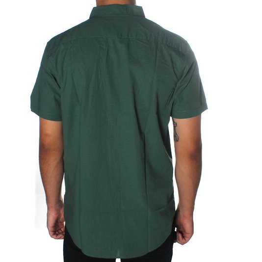 Camisa RVCA Manga Curta That Do Micro Verde Musgo