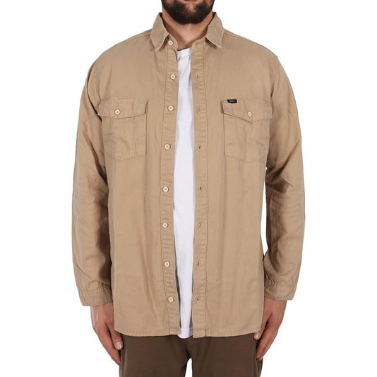 Camisa Rvca Ptc M/L Caqui
