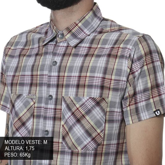 Camisa Urgh Xadrez Manga Curta