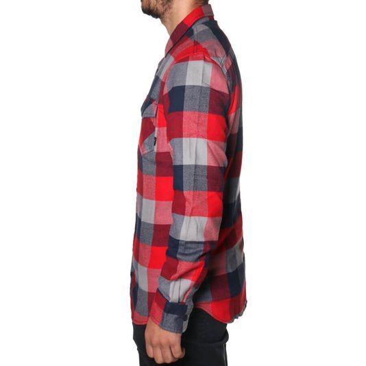 Camisa Vans Box Flannel Vermelho/Azul