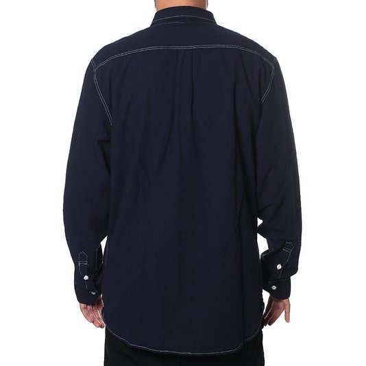 Camisa Vans Carlow Chambray Manga Longa Azul