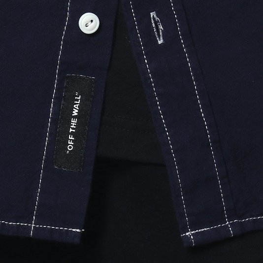 Camisa Vans Carlow Chambray Manga Longa Azul