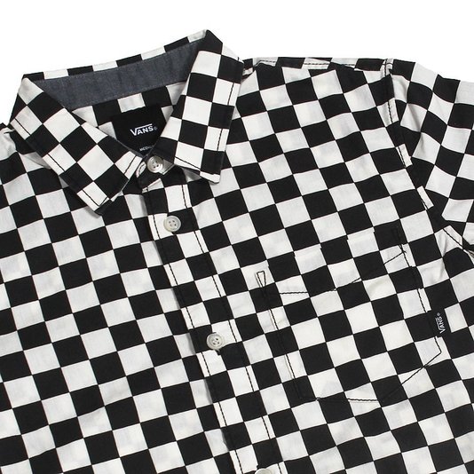 Camisa Vans Juvenil Checkerboard Preto/Branco
