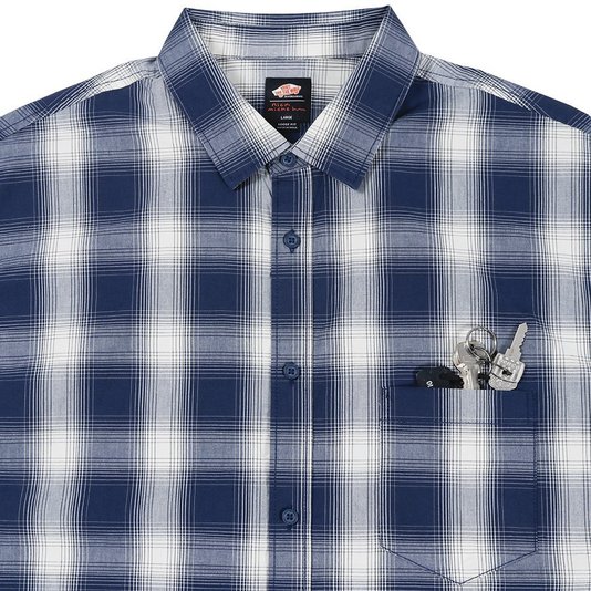 Camisa Vans Nick Michel Xadrez Azul