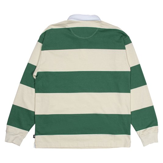 Camisa Vans Ward Stripe Rugby Polo Verde/Bege