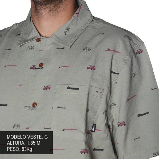 Camisa Vans Yusuke Kombi Skate Surf Verde