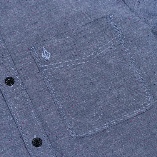 Camisa Volcom Date Knight Azul