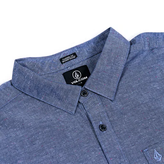 Camisa Volcom Date Knight Azul