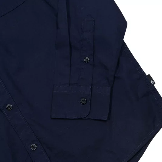 Camisa Volcom M/L Date Knight Azul Marinho