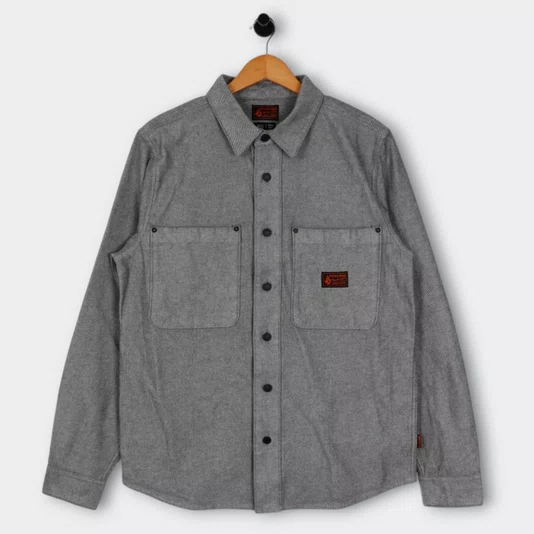 Camisa Volcom M/L Levelstone Cinza