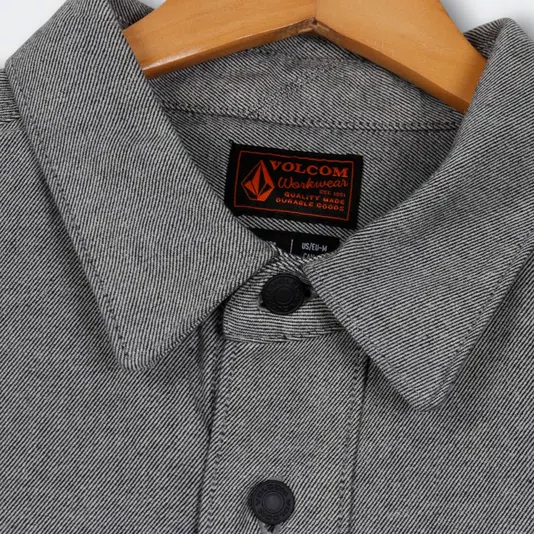 Camisa Volcom M/L Levelstone Cinza