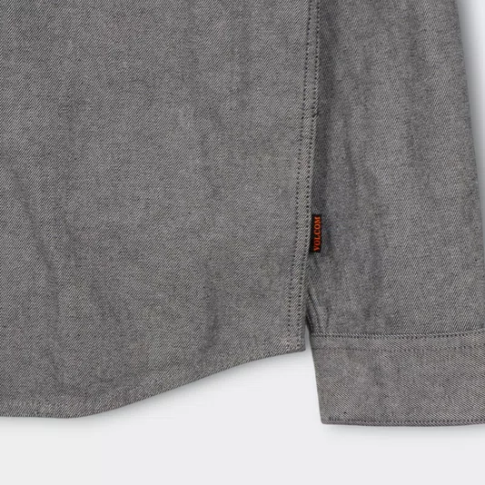 Camisa Volcom M/L Levelstone Cinza