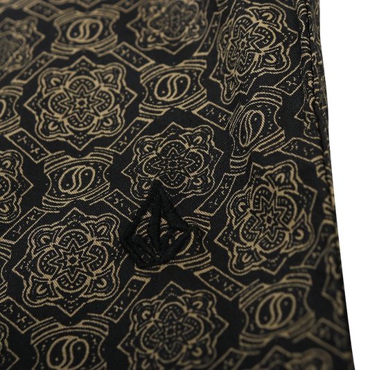 Camisa Volcom Scaler Stone Stealth Preto/Marrom