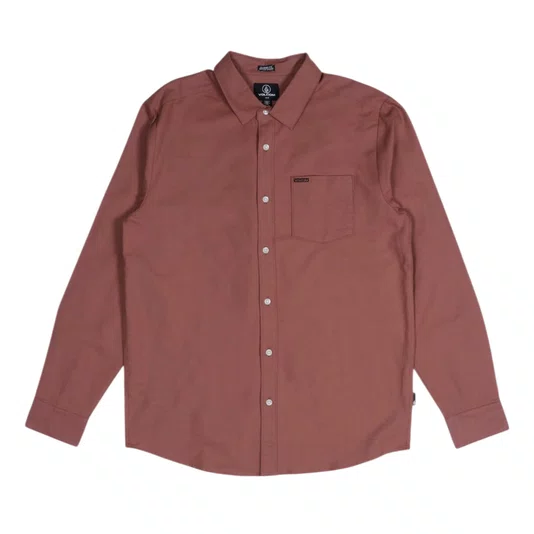 Camisa Volcom Veeco Oxford Nutmeg Marrom