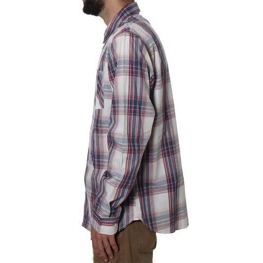 Camisa Volcom x Factor Plaid Branco/Vermelho