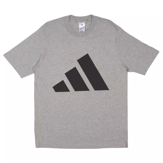 Camiseta Adidas Essentials Big Logo Cinza Mescla