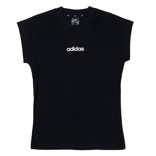 Camiseta Adidas Essentials Linear Feminina Preto