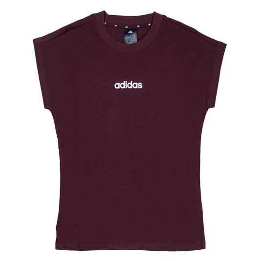 Camiseta Adidas Logo Linear Feminina Bordo