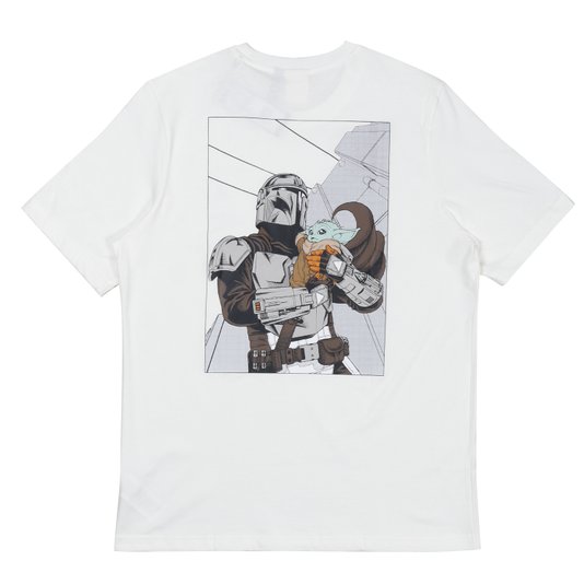 Camiseta Adidas X Star Wars "The Mandalorian" Regular Fit Off White