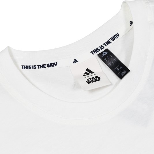 Camiseta Adidas X Star Wars "The Mandalorian" Regular Fit Off White