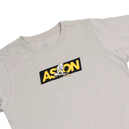 Camiseta Aston Finger Infanto Juvenil Areia