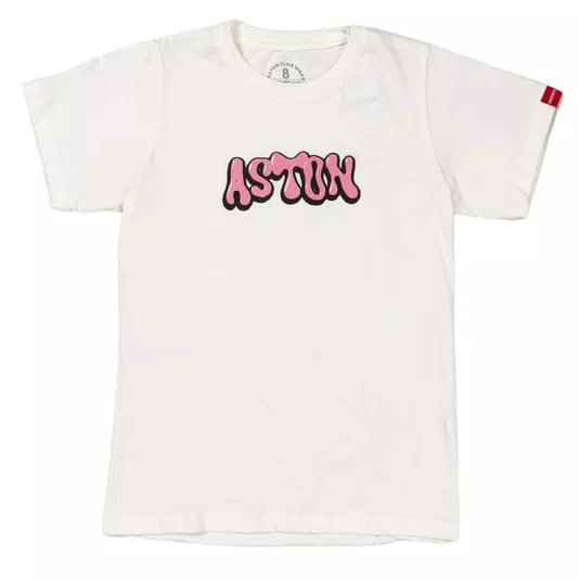 Camiseta Aston Gum Infantojuvenil Off White
