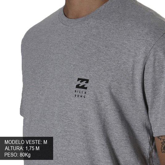 Camiseta Billabong Unitedy Cinza Mescla