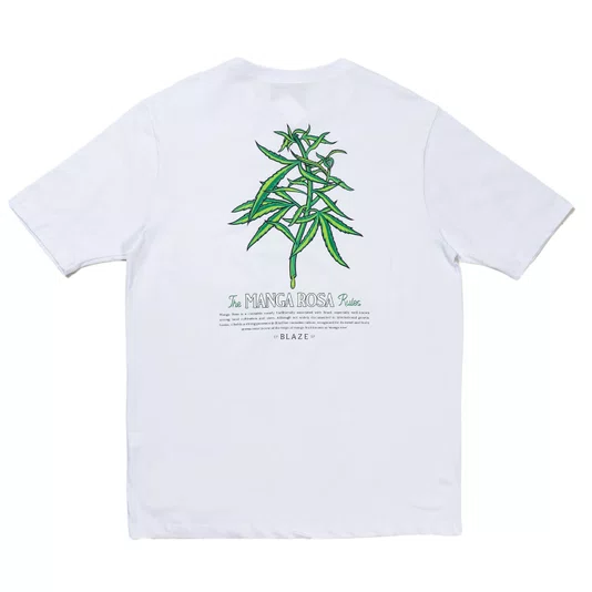 Camiseta Blaze Manga Rosa Branco