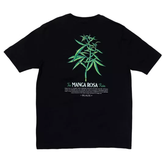 Camiseta Blaze Manga Rosa Preto