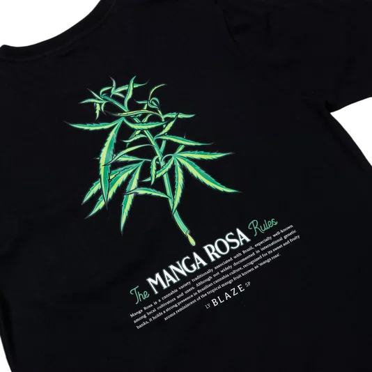Camiseta Blaze Manga Rosa Preto