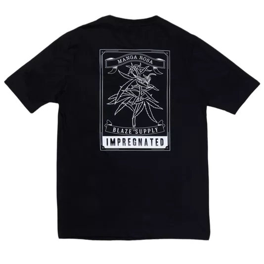Camiseta Blaze Manga Rosa Preto