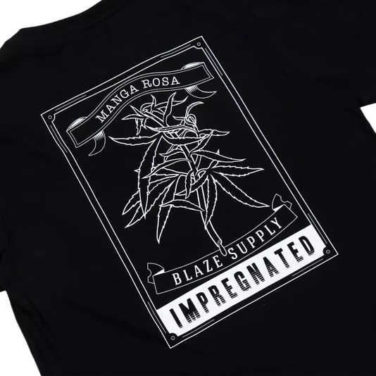Camiseta Blaze Manga Rosa Preto