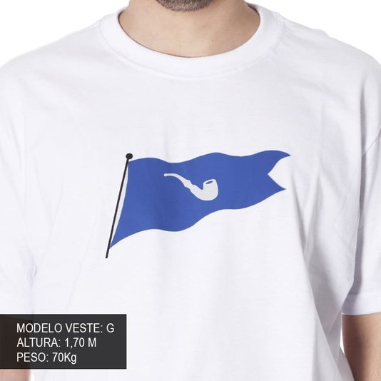 Camiseta Blaze Supply Pipe Flag Branco