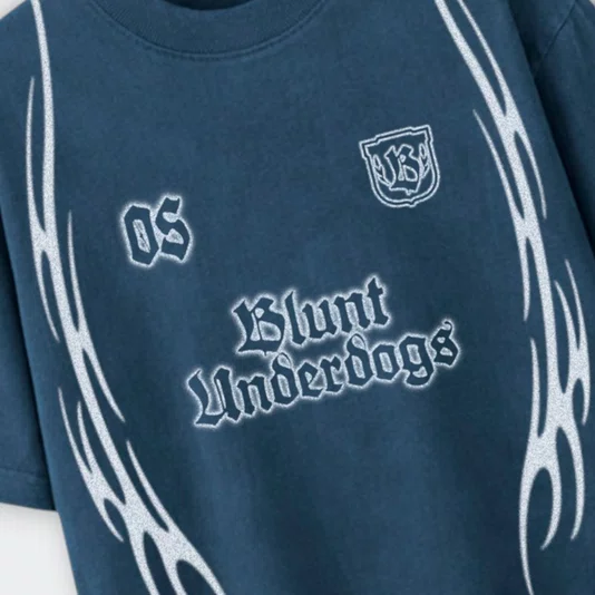 Camiseta Blunt Boxy Airbrush Azul Indigo