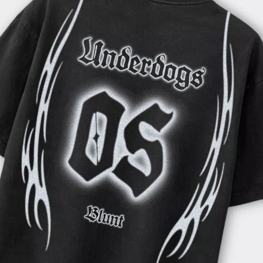 Camiseta Blunt Boxy Airbrush Preto