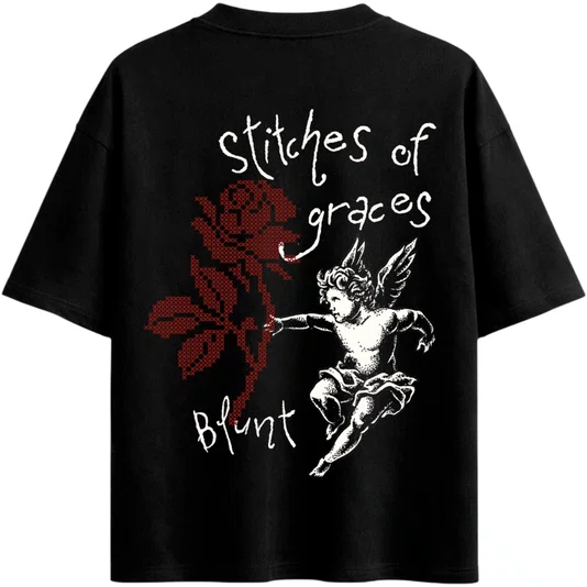 Camiseta Blunt Boxy Mercy Preto