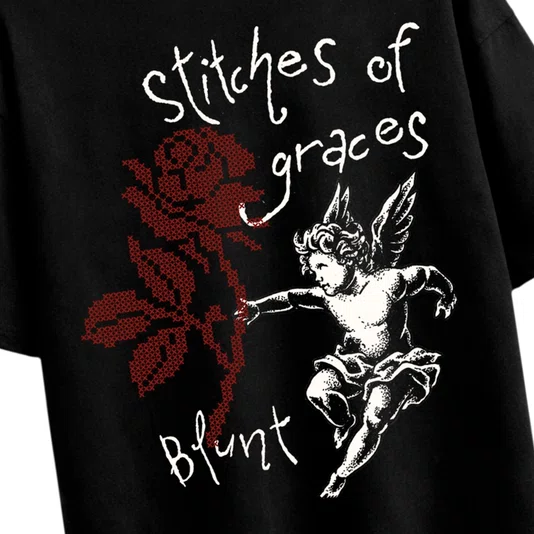 Camiseta Blunt Boxy Mercy Preto