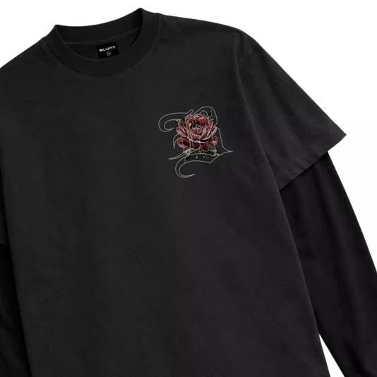 Camiseta Blunt M/L Especial Strikeout Preto