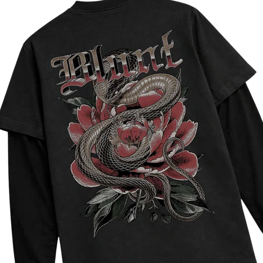 Camiseta Blunt M/L Especial Strikeout Preto