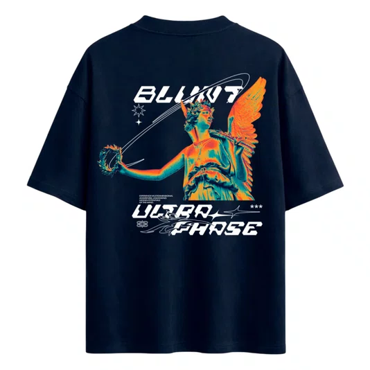 Camiseta Blunt Over Flariel Azul Marinho