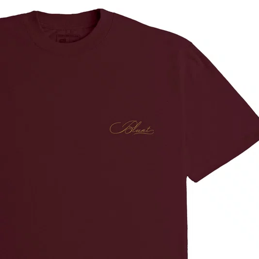 Camiseta Blunt Over Pareidolia Vinho