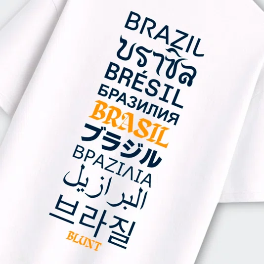 Camiseta Blunt Oversized Copa Do Mundo Branco