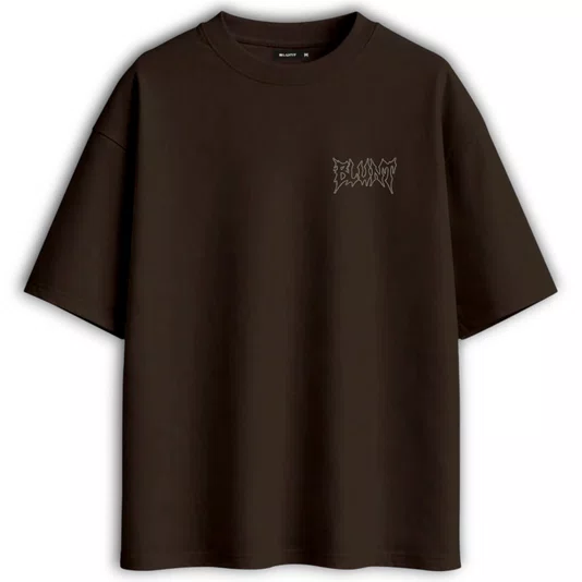 Camiseta Blunt Oversized Dark Marrom